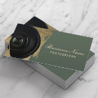 Photographer Modern Green & Gold Photography