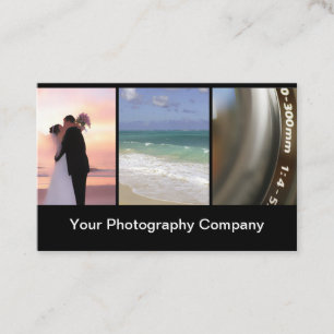 Photographer Modern Wedding Business Card