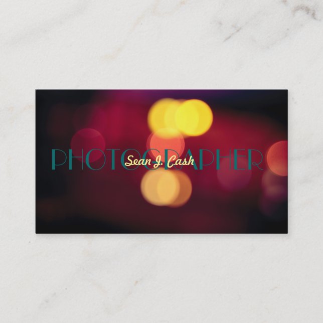 Photographer, Photography Business Card (Front)