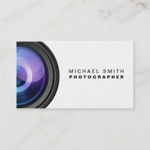 Photographer Photography Camera Lens Professional Business Card