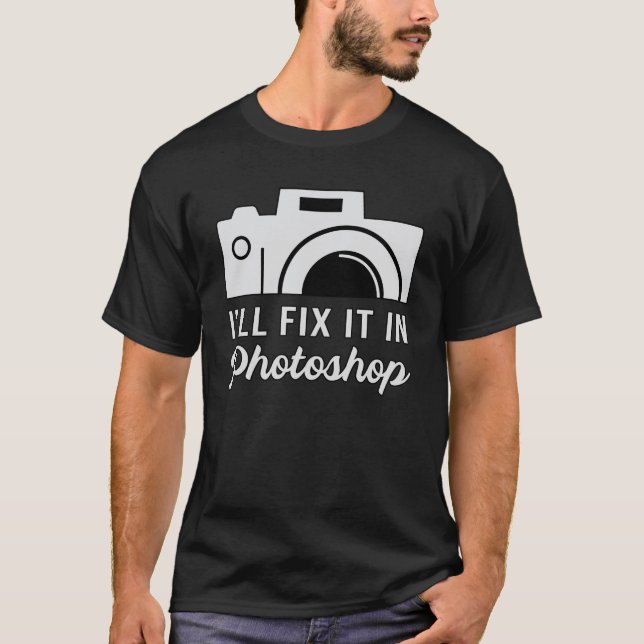 Photographer Photography Lens Camera Funny Gift T-Shirt (Front)