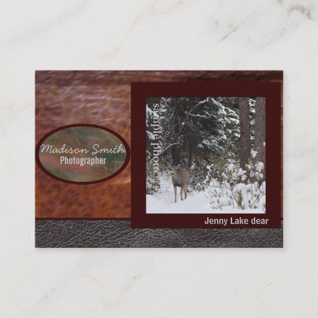 Photographer Portfolio Business Card (Front)