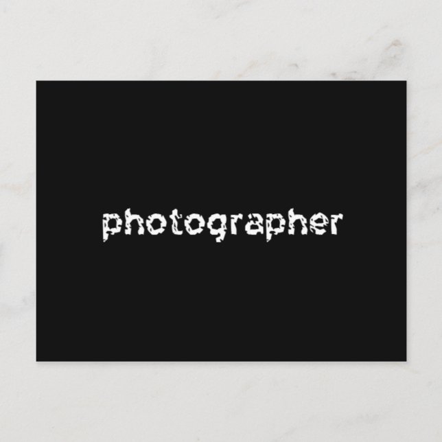 Photographer Postcard (Front)