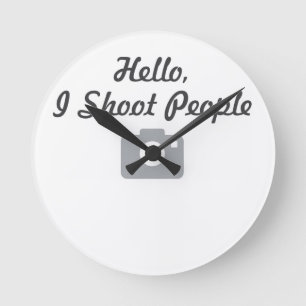 Photographer promotion- hello, I shoot people Round Clock