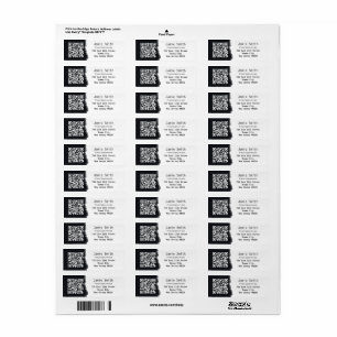  Photographer QR Code White & Black Return Address