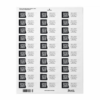 Photographer QR Code White & Black Return Address