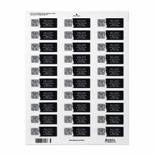  Photographer QR Code White & Black Return Address
