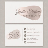 Photographer Rose Gold Foil Blush Beauty Abstract