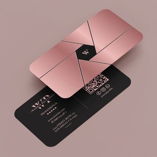Photographer Shutter Lens Elegant Rosegold Black  Business Card (Photographer Shutter Lens Elegant Rosegold Black Business Card
)