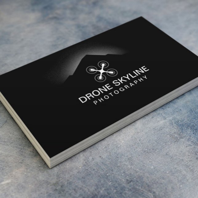 Photographer Skyline Aerial Video & Photography Business Card (Creator Uploaded)