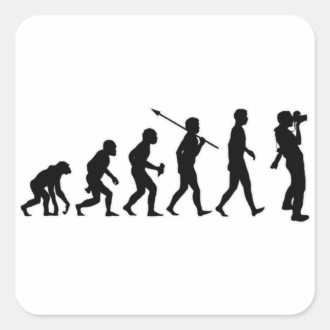 Photographer Square Sticker (Front)