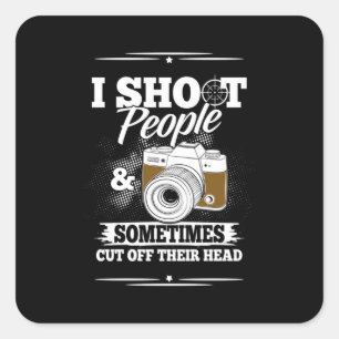 Photographer Take People Everyday Square Sticker