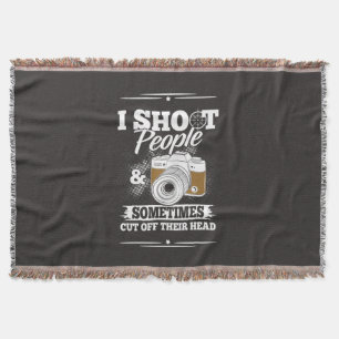 Photographer Take People Everyday Throw Blanket