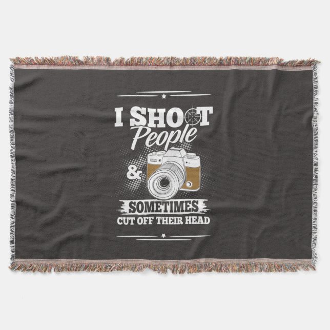 Photographer Take People Everyday Throw Blanket (Front)