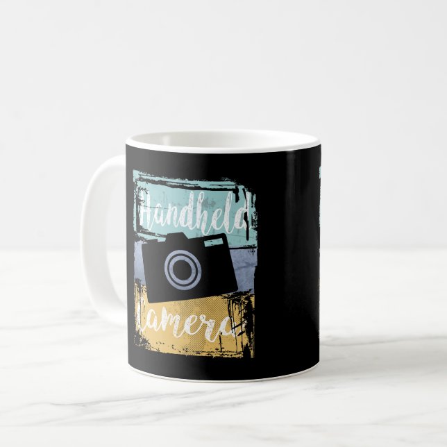 Photographer Tee - Vintage Retro Camera Coffee Mug (Front Left)