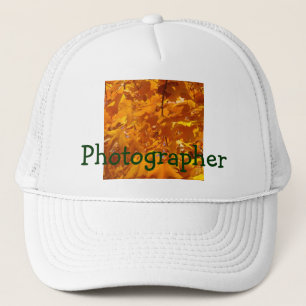 Photographer trucker's hats Golden Autumn Leaves