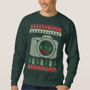 Photographer Ugly Christmas Sweatshirt