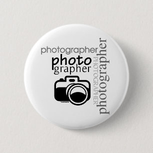 Photographer v.2 6 cm round badge