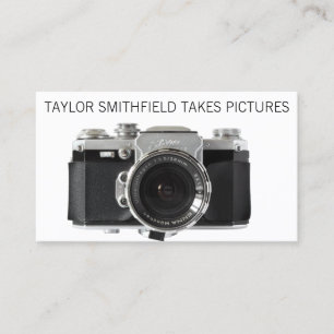 Photographer Vintage Film Camera Business Card