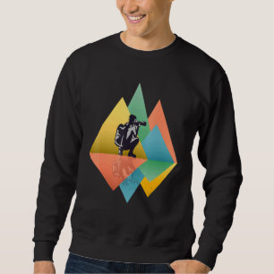 Photographer Wildlife camera Mountains Retro Pop A Sweatshirt