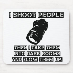 Photographers are So Violent Mouse Mat