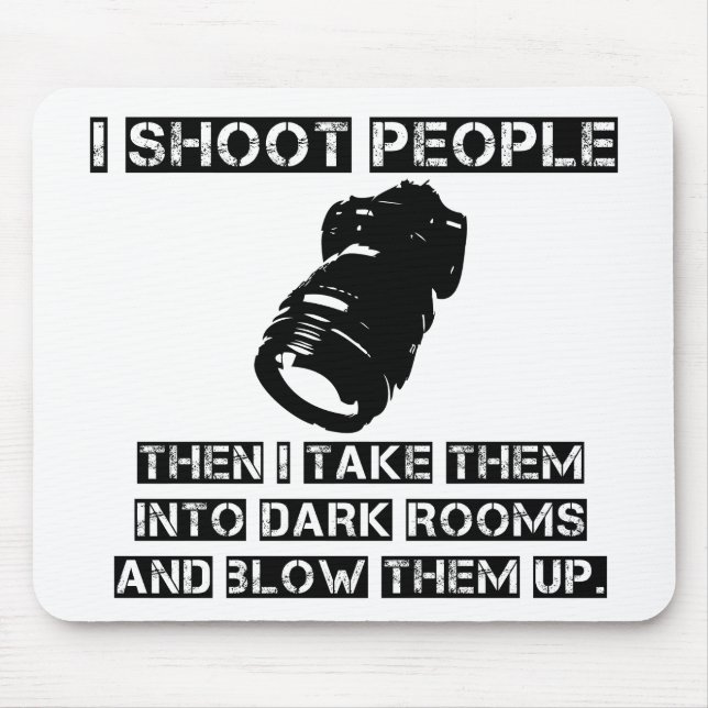 Photographers are So Violent Mouse Mat (Front)