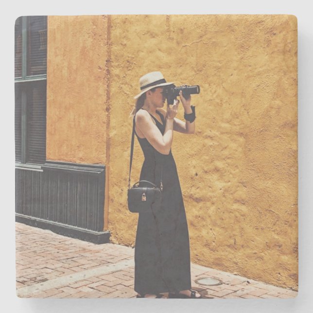 Photographer's Natural Element Stone Coaster (Front)