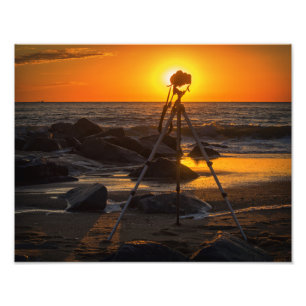 Photographer's Office at the Beach Photo Print