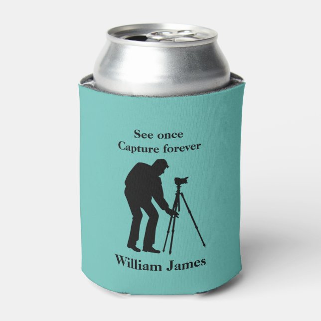 Photographers personalised can cooler (Can Front)
