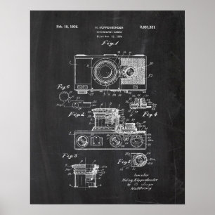 Photographic Camera Patent Poster