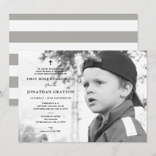 Photographic First Holy Communion Invitation