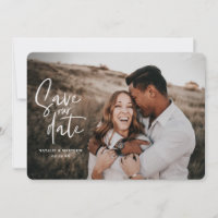 Photographic floral geometric wedding photo