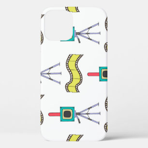 Photographic Journey: Vintage Camera Pattern iPhone 12 Case