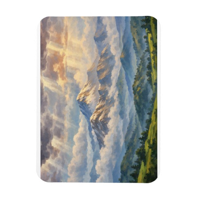 Photographic Landscape Art Edited (Better Quality) Magnet (Vertical)