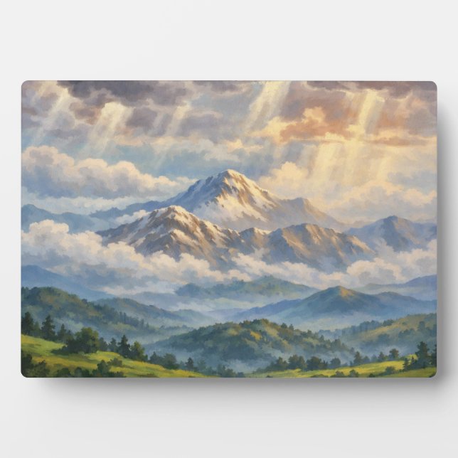 Photographic Landscape Art Edited (Better Quality) Plaque (Front)