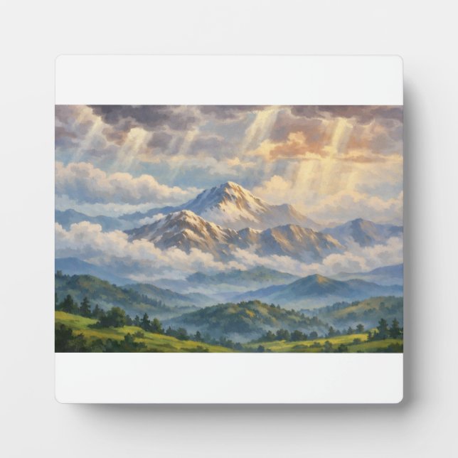 Photographic Landscape Art Edited (Better Quality) Plaque (Front)