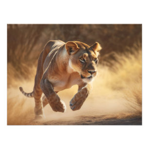 Photographic Print-Lioness Photo Print