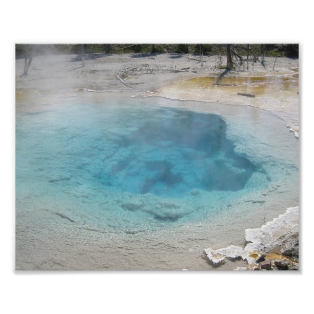 Photographic Print Yellowstone Hot Spring (Front)