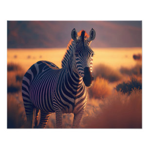 Photographic Print-Zebra Photo Print
