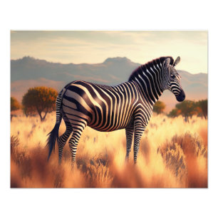 Photographic Print-Zebra Photo Print