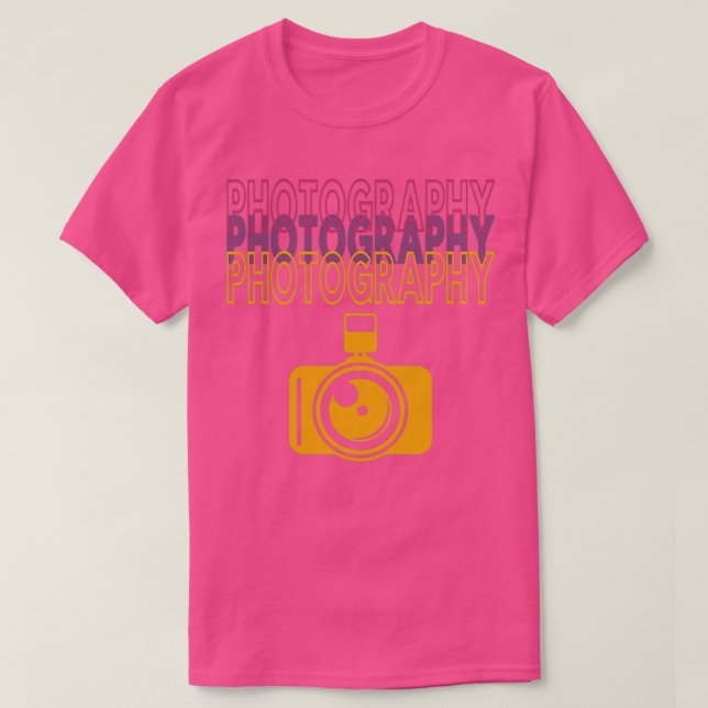Photography 3 Word  T-Shirt (Design Front)