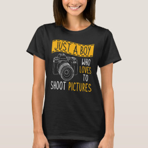 Photography A Boy Who Loves To Shoot Pictures Phot T-Shirt