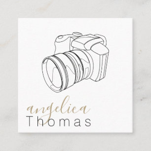 Photography Artist Designer Content Creator Square Business Card