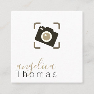 Photography Artist Designer Square Business Card