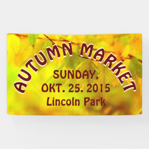Photography - autumn beech leaves + your ideas banner