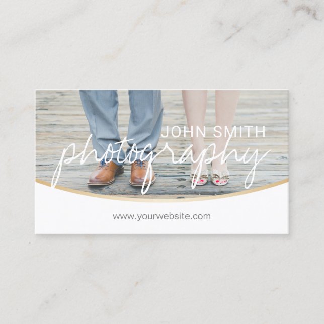 Photography Backgound Image Event Photographer Business Card (Front)