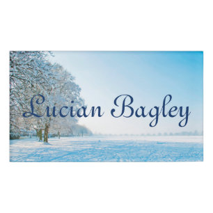 Photography - beautiful Winter Park + your ideas Name Tag