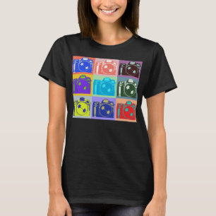 Photography Buff Style Camera Design T-Shirt