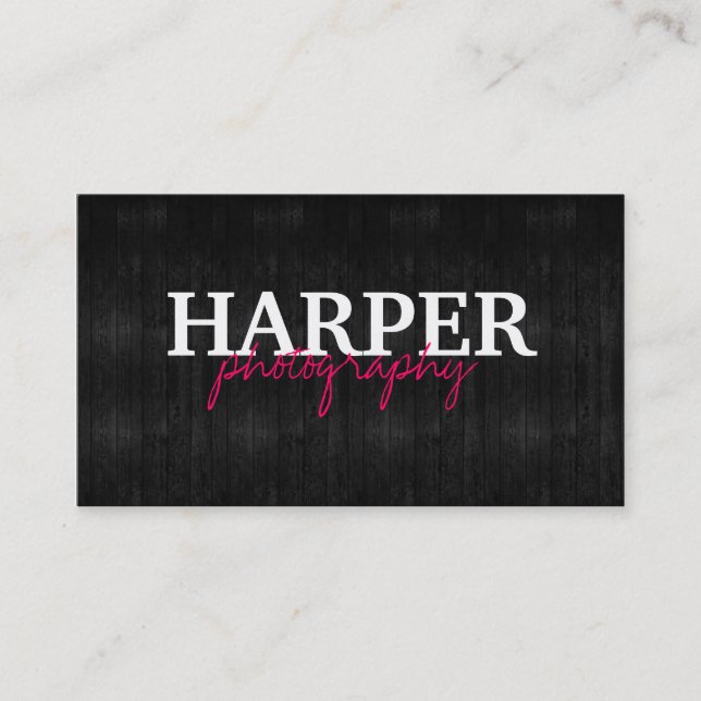 Photography Business Card (Front)
