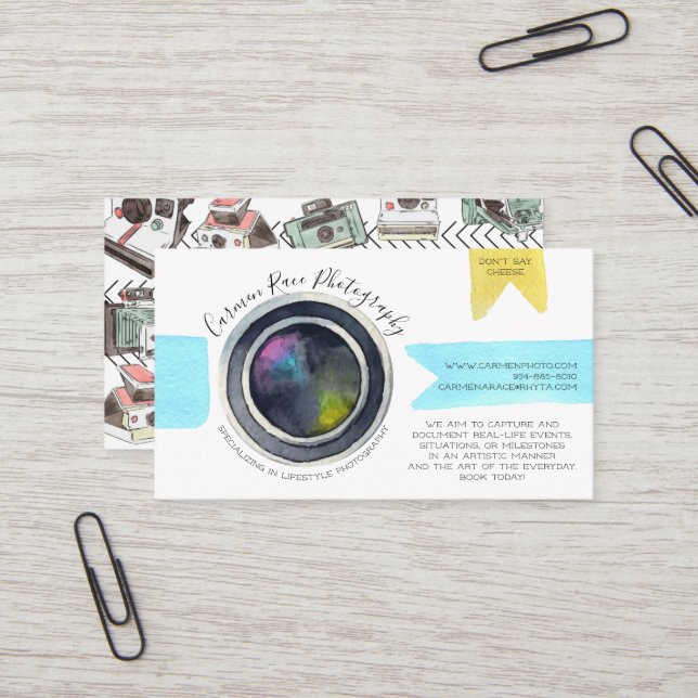 Photography Business Card (Front/Back In Situ)